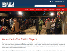 Tablet Screenshot of castleplayers.co.uk